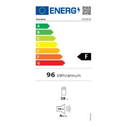 [Gebraucht] Happy Hour 38 Mini-Kühlschrank -Klarstein 10045046 energy label