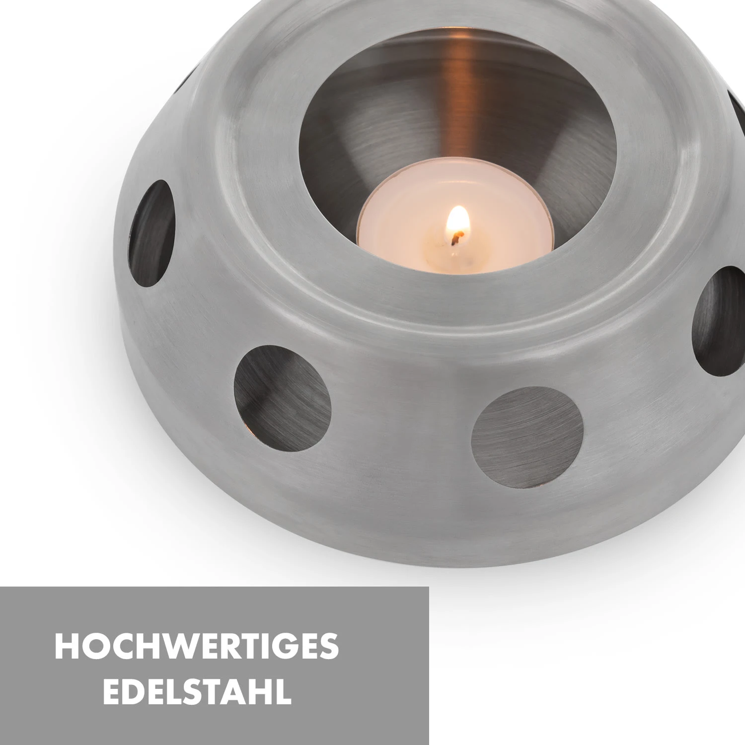 Sencha Design-Teekanne Mit Hibiscus Edelstahl-Stövchen 3 Sencha Design-Teekanne Mit Hibiscus Edelstahl-Stövchen – Bild 3