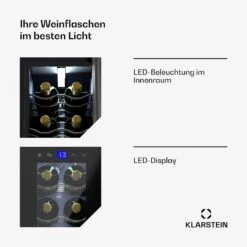 [Gebraucht] Shiraz 18 Slim Uno Weinkühlschrank -Klarstein 10045302 de 0004 usp