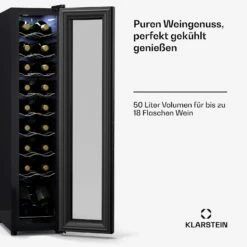 [Gebraucht] Shiraz 18 Slim Uno Weinkühlschrank -Klarstein 10045302 de 0007 usp