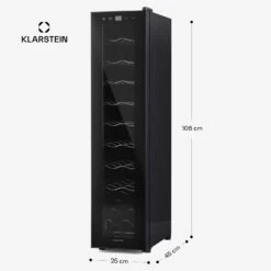 [Gebraucht] Shiraz 18 Slim Uno Weinkühlschrank -Klarstein 10045302 yy 0011 dimensions