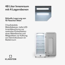 [Wiederverpackt] Shirley 15 Uno Weinkühlschrank -Klarstein 10045343 de 0004 usp