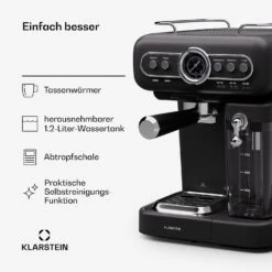 [Wiederverpackt] Espressionata Evo Espressomaschine -Klarstein 10045425 de 0004 usp
