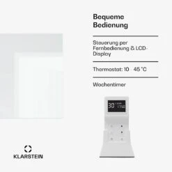 [Wiederverpackt] Marvel Mirror 720 Infrarotheizung Mit Spiegel -Klarstein 10045432 de 0004 usp