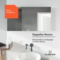 [Wiederverpackt] Marvel Mirror 720 Infrarotheizung Mit Spiegel -Klarstein 10045432 de 0005 usp