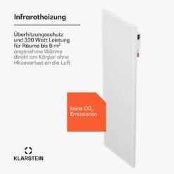 [Wiederverpackt] Wonderwall Air Smart 320 Infrarotheizung Für Die Wand -Klarstein 10045440 de 0003 usp