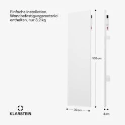 [Wiederverpackt] Wonderwall Air Smart 320 Infrarotheizung Für Die Wand -Klarstein 10045440 de 0007 usp