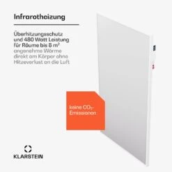 [Wiederverpackt] Wonderwall Air Smart 480 Infrarotheizung Für Die Wand -Klarstein 10045441 de 0003 usp