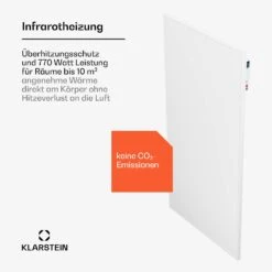 [Gebraucht] Wonderwall Air Smart 770 Infrarotheizung Für Die Wand -Klarstein 10045443 de 0003 usp