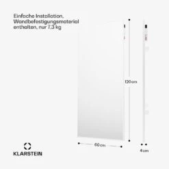 [Gebraucht] Wonderwall Air Smart 770 Infrarotheizung Für Die Wand -Klarstein 10045443 de 0007 usp