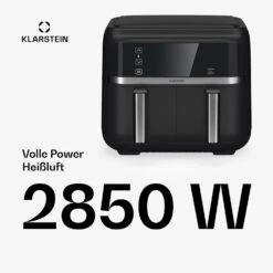 [Wiederverpackt] VitaFry Duo Heißluftfritteuse -Klarstein 10045473 de 0003 usp