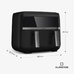 [Wiederverpackt] VitaFry Duo Heißluftfritteuse -Klarstein 10045473 yy 0011 dimensions