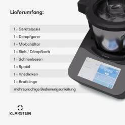 [Wiederverpackt] Aria Grande Küchenmaschine -Klarstein 10045493 de 0008 usp 1