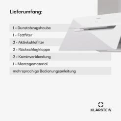 [Wiederverpackt] BigBite 60 Dunstabzugshaube A++ -Klarstein 10045554 de 0008 usp