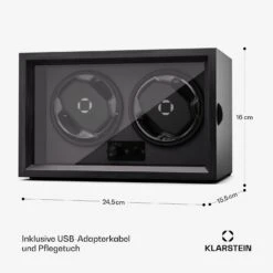 [Wiederverpackt] Brienz Uhrenbeweger 2 Uhren -Klarstein 10045573 de 0006 usp