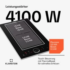 [Wiederverpackt] Delicatessa Domino Prime Induktionskochfeld -Klarstein 10045582 de 0003 usp