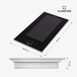 [Wiederverpackt] Delicatessa Domino Prime Induktionskochfeld -Klarstein 10045582 yy 0011 dimensions