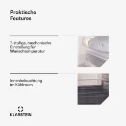 Big Daddy Cool Kühl-Gefrierkombination -Klarstein 10045851 de 0007 usp