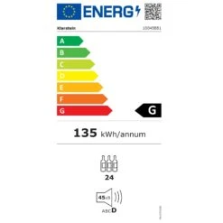 Shiraz 24 Uno Weinkühlschrank -Klarstein 10045881 energy label