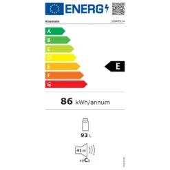 Klarstein 90L1-WH Kühlschrank -Klarstein 10045914 energy label