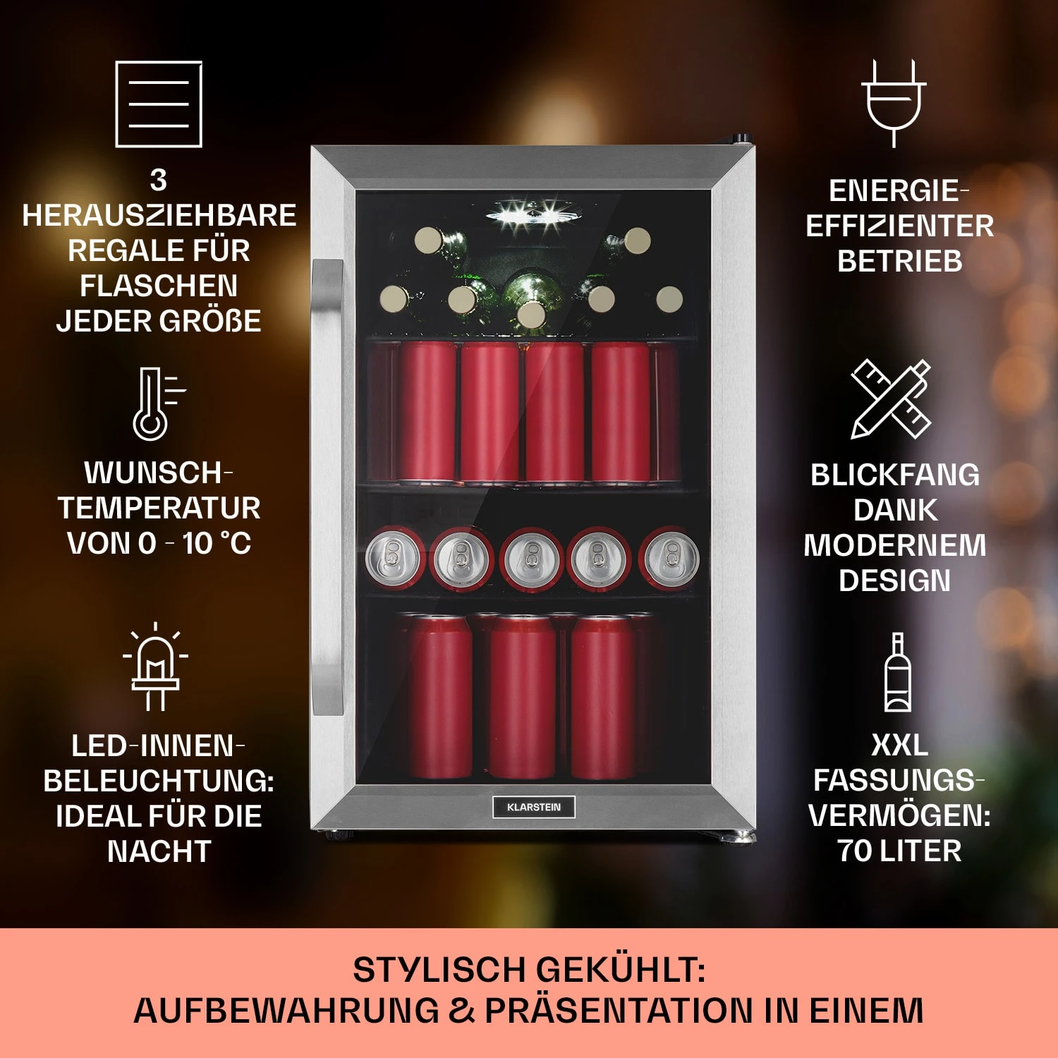 Beersafe Craft Beer Edition Getränkekühlschrank Mit Glastür 70 Liter 2 Beersafe Craft Beer Edition Getränkekühlschrank Mit Glastür 70 Liter – Bild 2