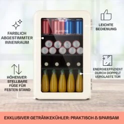 PopLife 70 Getränkekühlschrank Mit Glastür 70 Liter -Klarstein 10046079 de 0005 usp