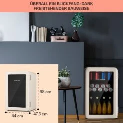 PopLife 70 Getränkekühlschrank Mit Glastür 70 Liter -Klarstein 10046079 de 0006 usp