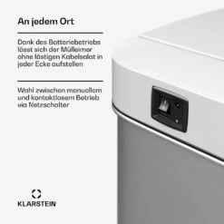 Touchless Sensor-Mülleimer 60L 14 Touchless Sensor-Mülleimer 60L -Klarstein 10046163 de 0007 usp