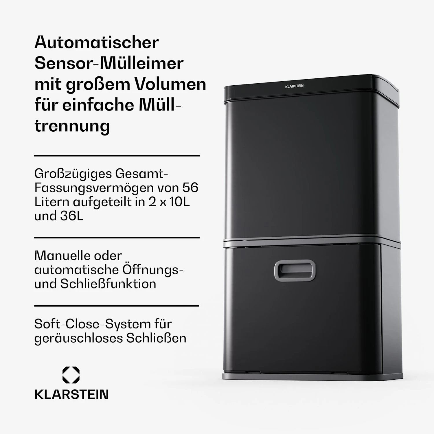 Touchless Sensor-Mülleimer 56L 2 Touchless Sensor-Mülleimer 56L – Bild 2