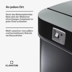 Touchless Sensor-Mülleimer 56L 12 Touchless Sensor-Mülleimer 56L -Klarstein 10046166 de 0006 usp