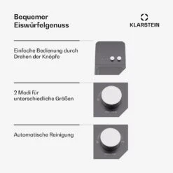 [Gebraucht] IceCraft Eiswürfelmaschine -Klarstein 10046189 de 0004 usp