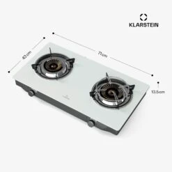[Wiederverpackt] Barzona Campingkocher | 2 Brenner -Klarstein 10046299 yy 0011 dimensions
