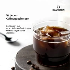 [Wiederverpackt] SteelPresso Slim Touch Espressomaschine -Klarstein 10046330 de 0005 usp