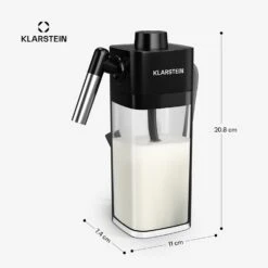 [Gebraucht] SteelPresso Milchtank -Klarstein 10046331 yy 0011 dimensions