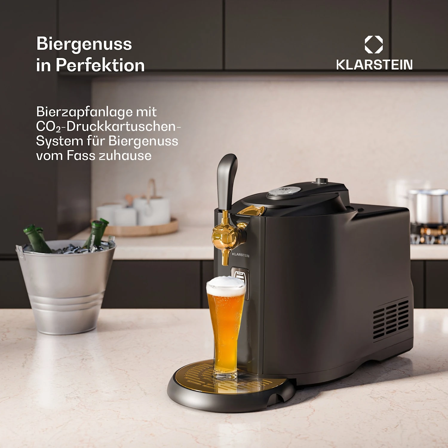 Beerkules Bierzapfanlage | Für 5L-Fässer | Kühlkompressor 2 Beerkules Bierzapfanlage | Für 5L-Fässer | Kühlkompressor – Bild 2