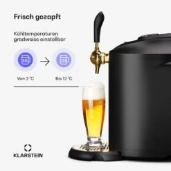 Beerkules Bierzapfanlage | Für 5L-Fässer | Kühlkompressor 10 Beerkules Bierzapfanlage | Für 5L-Fässer | Kühlkompressor -Klarstein 10046338 de 0004 usp