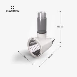 Chiara Salat-Aufsatz | 3 Verschiedene Klingen 11 Chiara Salat-Aufsatz | 3 Verschiedene Klingen -Klarstein 10046350 yy 0011 dimensions