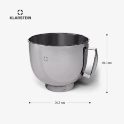 Chiara Edelstahlschüssel | 5 L 13 Chiara Edelstahlschüssel | 5 L -Klarstein 10046352 yy 0011 dimensions