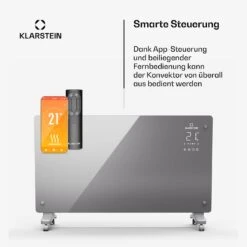 [Gebraucht] Bansin Crystal Smart Konvektorheizung 2500 -Klarstein 10046399 de 0005 usp