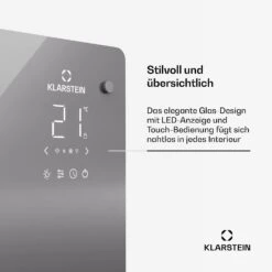 [Gebraucht] Bansin Crystal Smart Konvektorheizung 2500 -Klarstein 10046399 de 0006 usp