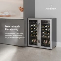 [Gebraucht] Vinamour Weinkühlschrank | 2 Kühlzonen -Klarstein 10046444 de 0003 usp