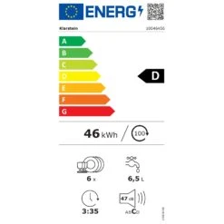Havasia UV 6 Secret Einbau-Geschirrspüler | Kompakt | 6 Gedecke 15 Havasia UV 6 Secret Einbau-Geschirrspüler | Kompakt | 6 Gedecke -Klarstein 10046456 energy label