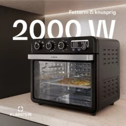 [Gebraucht] Air Glaze Heißluftfritteuse | 2000 Watt | 34 Liter -Klarstein 10046474 de 0003 usp