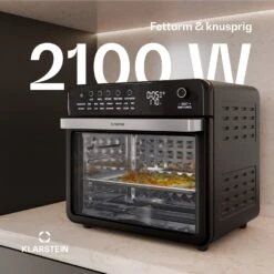 [Gebraucht] Air Glaze Digital Heißluftfritteuse | 2100 W | 34 Liter -Klarstein 10046475 de 0003 usp