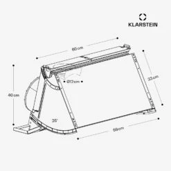 Swift Square 60 Dunstabzugshaube -Klarstein 10046589 yy 0011 dimensions
