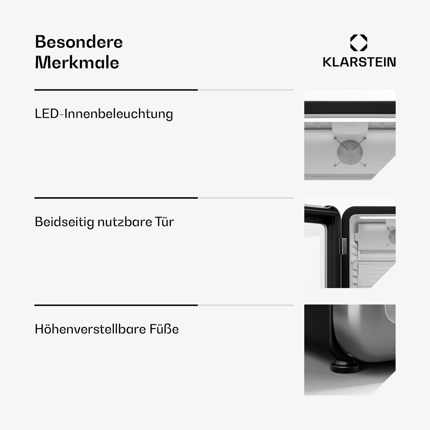 Audrey Evo Getränkekühlschrank Mit Glastür | Retro-Design | 93 L 6 Audrey Evo Getränkekühlschrank Mit Glastür | Retro-Design | 93 L – Bild 6