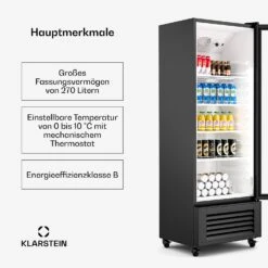 GrandCooler Getränkekühlschrank Mit Glastür | 270 L 9 GrandCooler Getränkekühlschrank Mit Glastür | 270 L -Klarstein 10046641 de 0002 usp