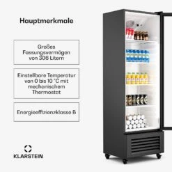 GrandCooler Getränkekühlschrank Mit Glastür | 306 L 9 GrandCooler Getränkekühlschrank Mit Glastür | 306 L -Klarstein 10046643 de 0002 usp