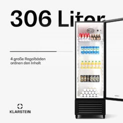 GrandCooler Getränkekühlschrank Mit Glastür | 306 L 10 GrandCooler Getränkekühlschrank Mit Glastür | 306 L -Klarstein 10046643 de 0003 usp