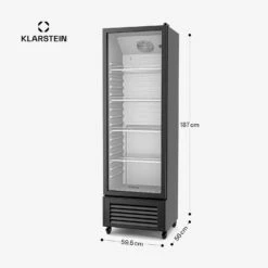 GrandCooler Getränkekühlschrank Mit Glastür | 306 L 14 GrandCooler Getränkekühlschrank Mit Glastür | 306 L -Klarstein 10046643 yy 0011 dimensions